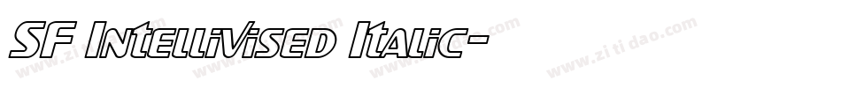 SF Intellivised Italic字体转换